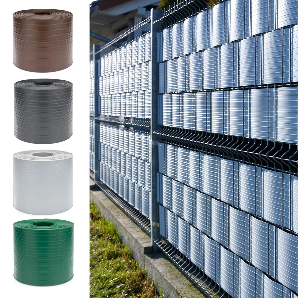 QUEST Tiras de protección visual Esteras de doble barra PVC duro Valla de... - Imagen 1 de 4