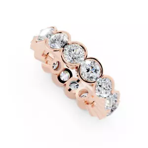 Stunning 3.50ct Lab-Grown Round Cut Diamond Eternity Ring in 14K Gold – Timeless - Picture 1 of 2