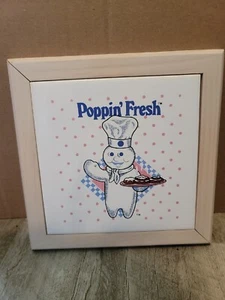 Pillsbury Doughboy Poppin'Fresh Pink Polka Dot Trivet 1988 - Picture 1 of 8