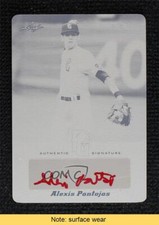 2013 Leaf Perfect Game Auto Printing Plate Black 1/1 Alexis Pontojas READ