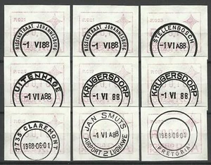 SOUTH AFRICA 1988 ATM LABELS USED - Picture 1 of 1
