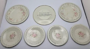 7 Pfaltzgraff Teerose Collection Miniatur Blechteller 4”+3,5” Kinderteeservice - Bild 1 von 8