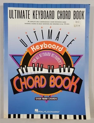 Libro de acordes de teclado definitivo piano 1996 Hal Leonard Music Guide más de 1600 acordes Foto 1 de 4