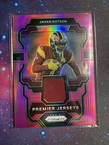 2023 Panini Prizm #PJ-JD Jahan Dotson Premier Jerseys Pink - Picture 1 of 2