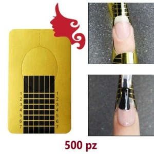 Nail Form ORO Autoadesive per ricostruzione unghie gel - acrilico 500 pz - Foto 1 di 1