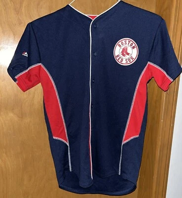 MAJESTIC 波士顿红袜队 DUSTIN PEDROIA 球衣 青少年 L-14/16(B32)ROY/MVP/2X 冠军 — 第 1/4 张图片