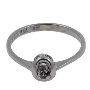 Solitär Diamant Ring 333 Gold 8 Kt Weißgold Damen Wert 350,- - Bild 1 von 6