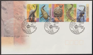 (A45)MALAYSIA AUSTRALIA 1997 ANCIENT WILDLIFE -DIANOSAUR FDC. STAMP VAL A$ 2.25 - Picture 1 of 2