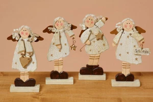 Espositore ANGELO angelo custode crema oro....ottima tavola decorazioni natalizie - Foto 1 di 1