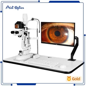 LED Digital Slit Lamp Imaging System Optical Galilean Five Steps Magnification - Picture 1 of 6