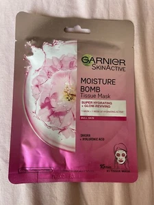 Garnier Face Tissue Mask Moisture Bomb Sakura + Hyaluronic Acid - Picture 1 of 2