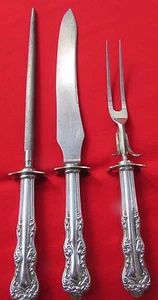 1904 Orient aka Venice Pattern 3 Piece Carving Set Holmes & Edwards Silver Plate - Picture 1 of 12