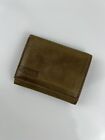Levi?S Leather Tri-Fold Wallet Card Holder Folding Wallet Light Brown Leather