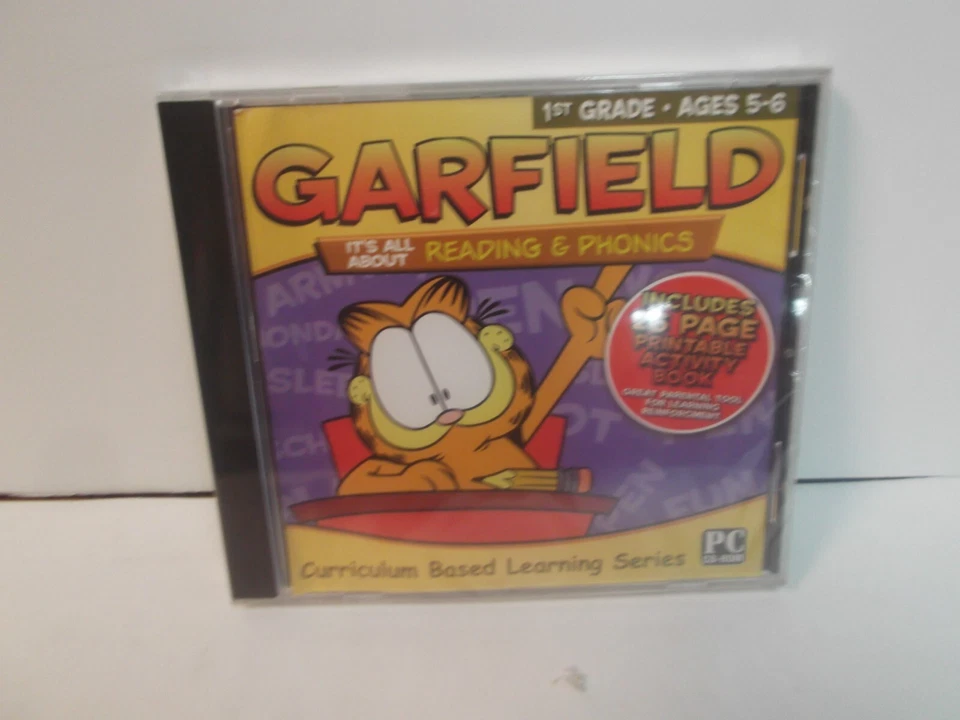 GARFIELD READING AND PHONICS 1ST GRADE PC CD ROM NIP - Image 1 of 2