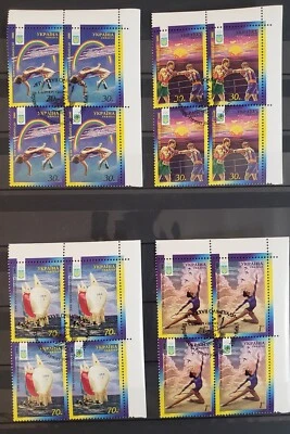 Ukraine 2000 #325-328 Stamped MNH Summer Olympics Boxing, High Jump Gymnastics + - Image 1 of 2