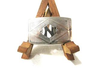 Vintage Grizzly Grip Art Nouveau Belt Buckle w/Letter 'N' Given For Marathons    - Picture 1 of 6
