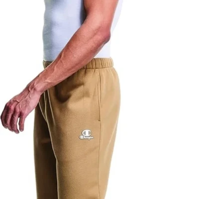 Champion Hombres Clásicos Pantalones de Vellón Joggers Bordado Logo Caqui Talla XL Sudadera Foto 1 de 4