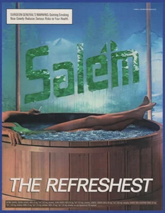 Vintage 1988 SALEM Menthol Cigarettes Tobacco Smoking Ephemera 80's Print Ad - Picture 1 of 1