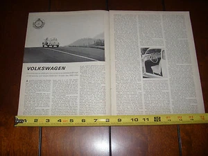 1963 VOLKSWAGEN VW BEETLE BUG  - ORIGINAL VINTAGE ARTICLE LITERATURE - Picture 1 of 3