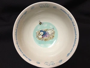 Tazón de cereal Wedgwood Beatrix Potter Jemima pato charco niños NUEVO - Imagen 1 de 3