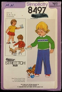 UC Talla 1/2 1 2 Fácil Niño Niño Niña Top Falda Pantalones Simplicidad 8497 Patrón De Colección - Imagen 1 de 2