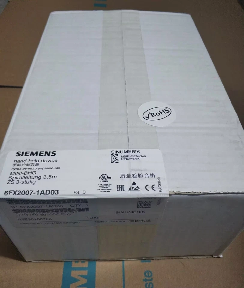 100% NEW SIEMENS 6FX2007-1AD03 HAND-HELP DEVICE 6FX20071AD03 EXPEDITED SHIPPING - Image 1 of 1