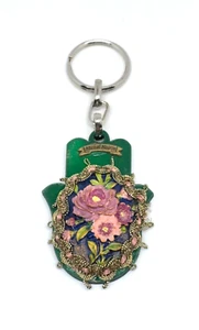 Designed Keychain By Michal Negrin Beautiful Flowers #1# - Picture 1 of 9