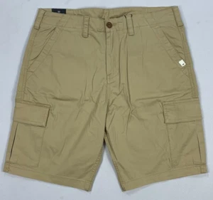 Men's Quiksilver Straight Tapered Fit Sylvester Khaki Shorts - Picture 1 of 2