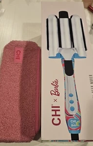 CHI x Barbie 1.25" Triple Barrel Deep Waver  Chi Curling Wand Bag - Picture 1 of 7