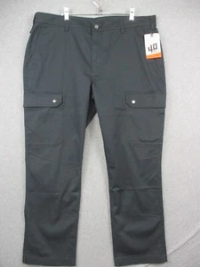 NWT Duluth Trading Cargo Pants 42x30 Flex Twill Black Stretch 40 Grit - Picture 1 of 11