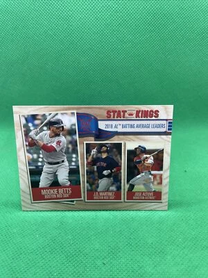 2019 Topps Big League #359 AL Batting Average Leaders Betts, Altuve, Martinez - Image 1 of 2
