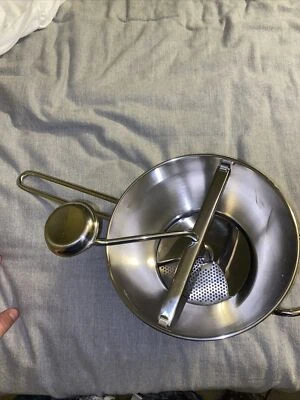 REDUCED AGAIN!  Cuisipro 9" Stainless Steel Deluxe Food Mill With 1 Blade - image 1 of 4