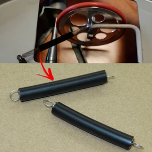 Molla e manicotto tenditore ruota folle nuovi 2 pezzi per Lenco L75 L70 L77 L78 B52 B55 - Foto 1 di 6