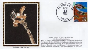 SPARTAN-201 SATELLITE DEPLOYED - HOUSTON, TX  1993  FDC17998 - Picture 1 of 1