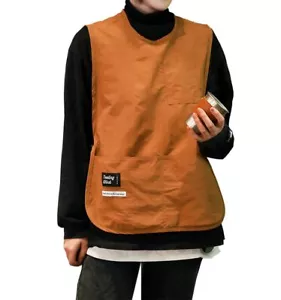 Unisex Cobbler Apron with Side Buckle Vest Work Smock for Kitchen & Chef - Picture 1 of 7