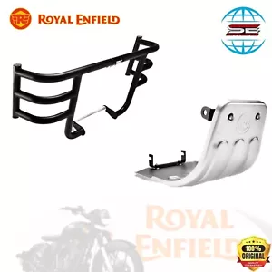 ROYAL ENFILED METEOR/CLASSIC 350 SILVER AIRFLY ENGINE GUARD & SUMPGUARD - Bild 1 von 18