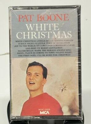 Vintage Pat Boone White Christmas Cassette 1987 Holiday - Image 1 of 4