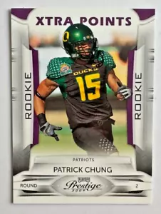 Patrick Chung 2009 Playoff Prestige Xtra Points Purple RC #185 Patriots #'d /50 - Picture 1 of 2