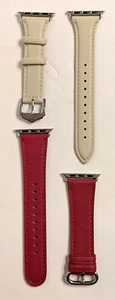 Correas para Apple Watch - Serie 10 a 1 Ultra/Ultra 2 - Rojo y Blanco roto - Paquete de 2 - Imagen 1 de 2