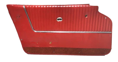 1963-1964 Chevrolet Corvette C2 Door Panel Coupe Left Side OEM Part Red - Imagem 1 de 4