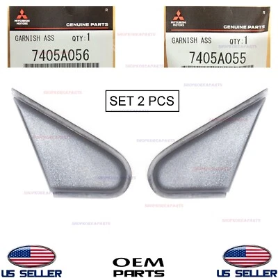 Genuine Fender Pillar Trim Molding Garnish LEFT+RIGHT 2pcs OEM Lancer 2008-2017 - Image 1 of 4