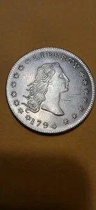 1794 Flowing Hair Dollar-Souvenir Novelty Coin - Picture 1 of 2