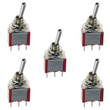 5 x On/On Mini Miniature Toggle Switch Car Dash SPDT 