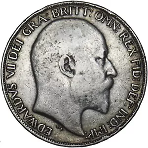 More details for 1902 crown - edward vii british silver coin