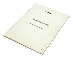 ROBOTRON SYSTEMHANDBUCH SCP für PC 1715 und A5110 Anleitung aus der DDR - Afbeelding 1 van 2