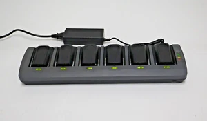 Psion ST3006 Six slot battery charger set with Psion ST3033 Six batteries - Picture 1 of 8