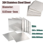 304 Stainless Steel Sheet Square Plate Thick 0.02~1mm Size200/300mm x 300/1000mm