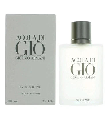 Aqua Di Gio por Georgio Armani 3,4 oz/100 ml Eau de Toilette Nuevo En Caja Foto 1 de 2