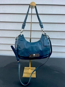 Coach Handtasche Kristin Midnight Blue Nr. H1179-16931 EUC Riemengriffe - Bild 1 von 11