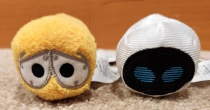 Set of 2 Disney Wall-E and Eve Mini Tsum Tsum Plush Figures - Picture 1 of 6